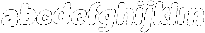Girafity Eroded Outline Italic otf (400) FONT