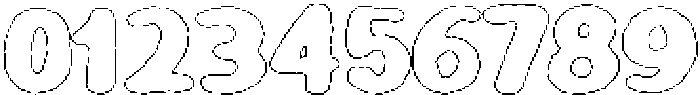 Girafity Eroded Outline otf (400) Font OTHER CHARS