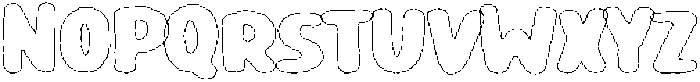 Girafity Eroded Outline otf (400) Font UPPERCASE