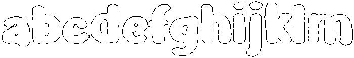 Girafity Eroded Outline otf (400) FONT