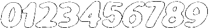 Girafity Graphite Outline Italic otf (400) Font OTHER CHARS