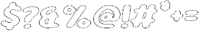 Girafity Graphite Outline Italic otf (400) Font OTHER CHARS