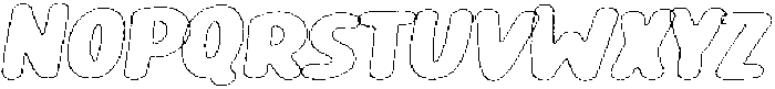 Girafity Graphite Outline Italic otf (400) Font UPPERCASE