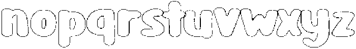 Girafity Graphite Outline otf (400) Font LOWERCASE