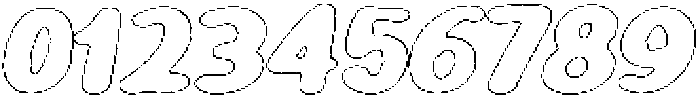 Girafity Liner Outline Italic otf (400) Font OTHER CHARS