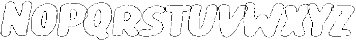 Girafity Liner Outline Italic otf (400) Font UPPERCASE