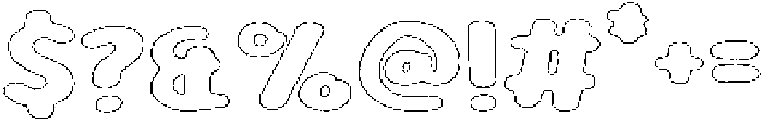 Girafity Liner Outline otf (400) Font OTHER CHARS
