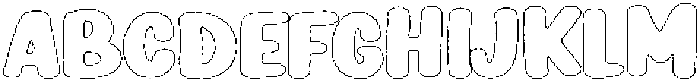 Girafity Liner Outline otf (400) Font UPPERCASE