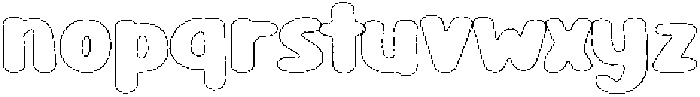Girafity Liner Outline otf (400) Font LOWERCASE