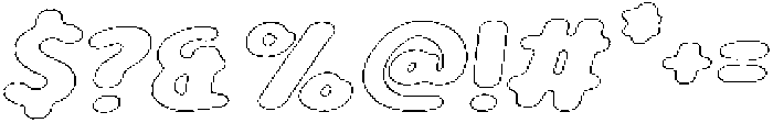 Girafity Pencil Outline Italic otf (400) Font OTHER CHARS