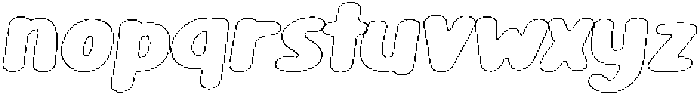 Girafity Pencil Outline Italic otf (400) Font LOWERCASE