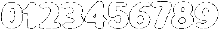 Girafity Pencil Outline otf (400) Font OTHER CHARS