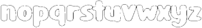 Girafity Pencil Outline otf (400) Font LOWERCASE