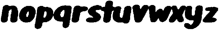 Girafity Rough Italic otf (400) Font LOWERCASE