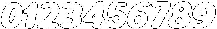 Girafity Rough Outline Italic otf (400) Font OTHER CHARS