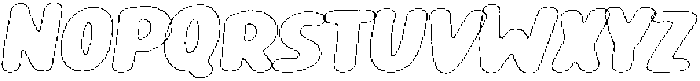 Girafity Rough Outline Italic otf (400) Font UPPERCASE