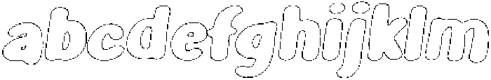 Girafity Rough Outline Italic otf (400) FONT