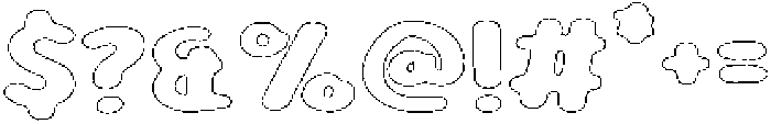 Girafity Rough Outline otf (400) Font OTHER CHARS