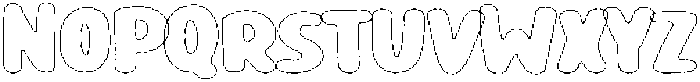 Girafity Rough Outline otf (400) Font UPPERCASE