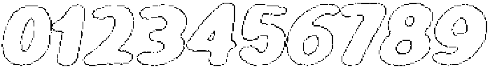 Girafity Wax Outline Italic otf (400) Font OTHER CHARS