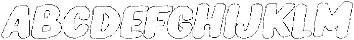 Girafity Wax Outline Italic otf (400) Font UPPERCASE