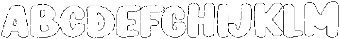 Girafity Wax Outline otf (400) Font UPPERCASE