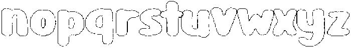 Girafity Wax Outline otf (400) Font LOWERCASE