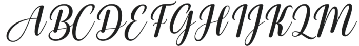 Giraldine Italic Regular otf (400) Font UPPERCASE