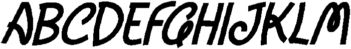 Girdale Italic otf (400) Font UPPERCASE