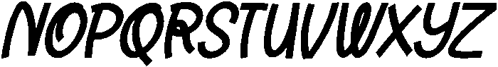 Girdale Italic otf (400) Font UPPERCASE