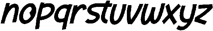 Girdale Italic otf (400) Font LOWERCASE