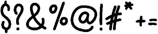 Girlfriend Regular otf (400) Font OTHER CHARS