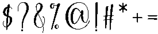 Girlfriend Regular otf (400) Font OTHER CHARS