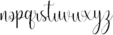 Girlfriend Regular otf (400) Font LOWERCASE