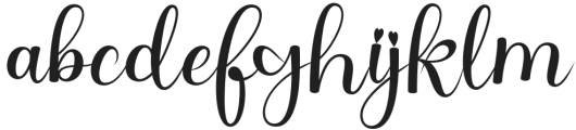 Girlie Regular otf (400) Font LOWERCASE