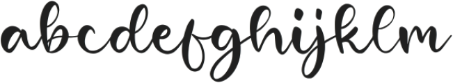 Girlish otf (400) Font LOWERCASE