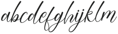 Girly Heart Script Slant Regular otf (400) Font LOWERCASE