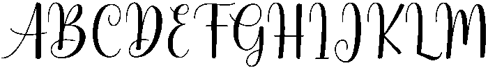Girly Regular otf (400) Font UPPERCASE