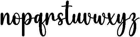 Girly Regular otf (400) Font LOWERCASE