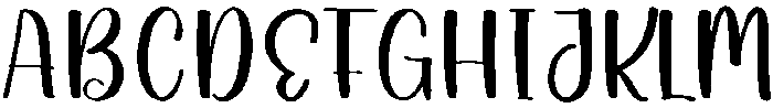 Girly Regular otf (400) Font UPPERCASE