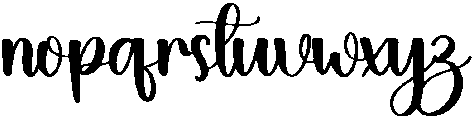 Girly Regular otf (400) Font LOWERCASE