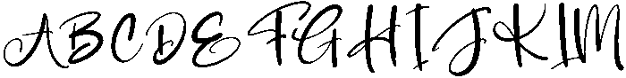 Girly Regular otf (400) Font UPPERCASE