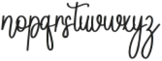 Girly Signature Regular otf (400) Font LOWERCASE