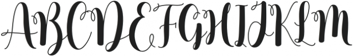 GisellaAnistasy-Regular otf (400) Font UPPERCASE