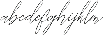 Gishelyna Italic otf (400) Font LOWERCASE