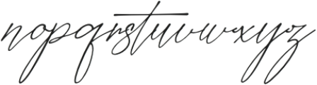 Gishelyna Italic otf (400) Font LOWERCASE