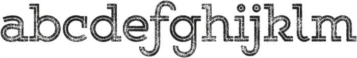 Gist Rough Upright Bold Two otf (700) Font LOWERCASE