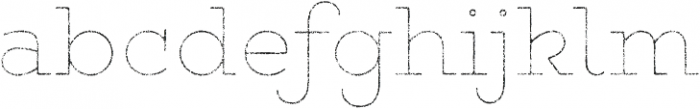 Gist Rough Upright Regular Line otf (400) Font LOWERCASE