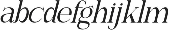 Gistabon Italic otf (400) Font LOWERCASE