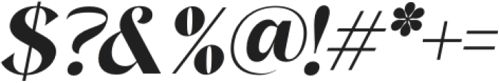 Gistra Italic otf (400) Font OTHER CHARS